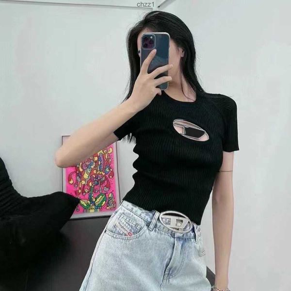 women's knits tshirts designer knit diesel tight t-shirt hollow out tee tanks women shirts letter print short sleeve yoga tees woman su, White
women's knits tshirts designer knit diesel tight t-shirt hollow out tee tanks women shirts letter print short sleeve yoga tees woman su, White