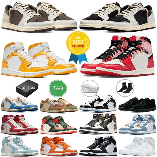 with box jumpman 1 high basketball shoes 1s university gold solefly lost found reverse mocha black phantom green patent men women sneakers o
with box jumpman 1 high basketball shoes 1s university gold solefly lost found reverse mocha black phantom green patent men women sneakers o