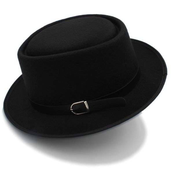 pork pie hat for women men with fashion leather for dad wool flat fedora for lady gambler trilby hat size 58cm8597064, Blue;gray
pork pie hat for women men with fashion leather for dad wool flat fedora for lady gambler trilby hat size 58cm8597064, Blue;gray