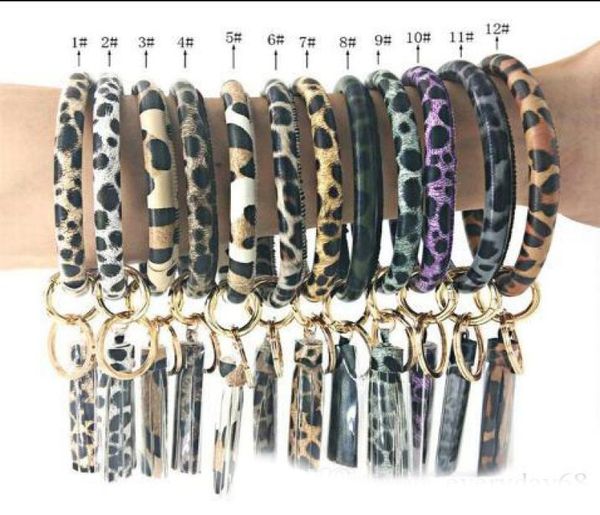 12 color leopard print pu leather bracelet keyring fashion circle tassel wristlet keychain men women personlized sport keychains3770944, Silver
12 color leopard print pu leather bracelet keyring fashion circle tassel wristlet keychain men women personlized sport keychains3770944, Silver
