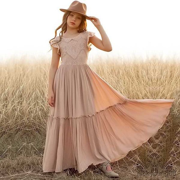 girl's dresses elegant children boho long dress for holiday flower girls princess wedding party kids casual clothes 3-8 r230607, Red;yellow
girl's dresses elegant children boho long dress for holiday flower girls princess wedding party kids casual clothes 3-8 r230607, Red;yellow