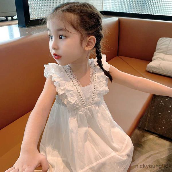 girl's dresses summer girls children's clothing thin vest baby hollow white dress kids fashion princess vestidos r230607, Red;yellow
girl's dresses summer girls children's clothing thin vest baby hollow white dress kids fashion princess vestidos r230607, Red;yellow