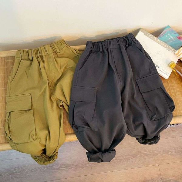 children's pants loose spring new boys' clothing elastic waist cargo pants pocket design solid casual outdoor jogging baby clothes, Blue
children's pants loose spring new boys' clothing elastic waist cargo pants pocket design solid casual outdoor jogging baby clothes, Blue