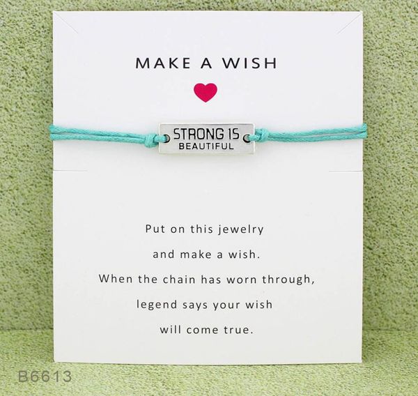 new strong is beautiful charm wish bracelets with gift card girls friendship infinity adjustable wrap bangle for women inspiration1551810, Golden;silver
new strong is beautiful charm wish bracelets with gift card girls friendship infinity adjustable wrap bangle for women inspiration1551810, Golden;silver