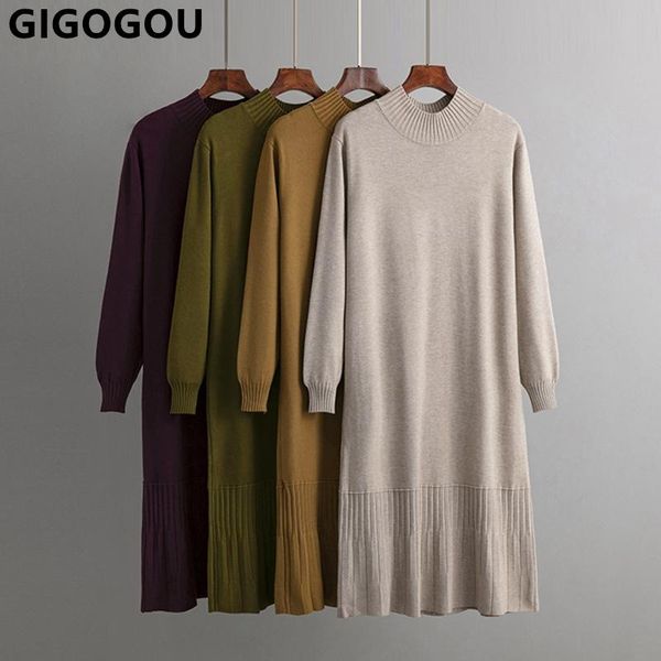 dresses gigogou basic oversized women loose casual knit dress fashion long pencil lady pullover warm part sweater dresses, Black;gray
dresses gigogou basic oversized women loose casual knit dress fashion long pencil lady pullover warm part sweater dresses, Black;gray