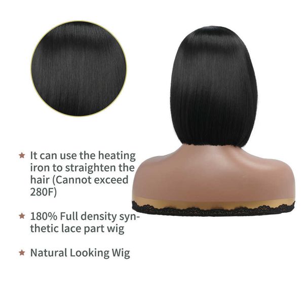 nxy straight short bob wigs 13x4 lace front wigs synthetic natural black bob lace frontal wigs for women glueless heat temperature 230524, Black;brown
nxy straight short bob wigs 13x4 lace front wigs synthetic natural black bob lace frontal wigs for women glueless heat temperature 230524, Black;brown