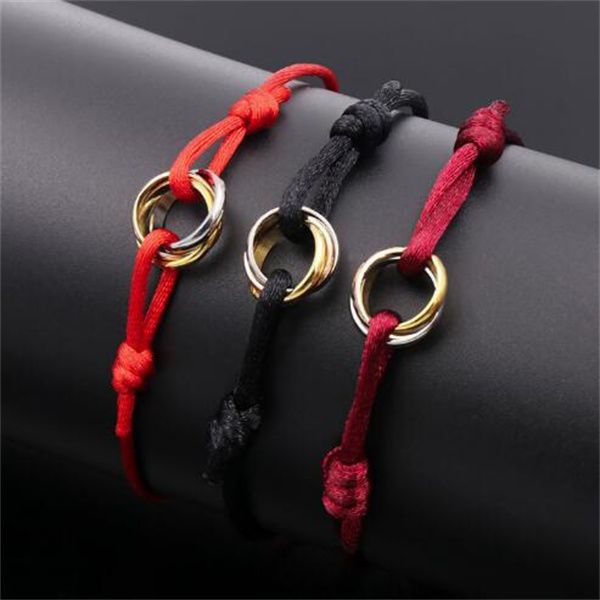 316l stainless steel trinity ring string bracelet gold silver rose three rings hand strap couple bracelets fashion jewwelry famous brand, Golden;silver
316l stainless steel trinity ring string bracelet gold silver rose three rings hand strap couple bracelets fashion jewwelry famous brand, Golden;silver