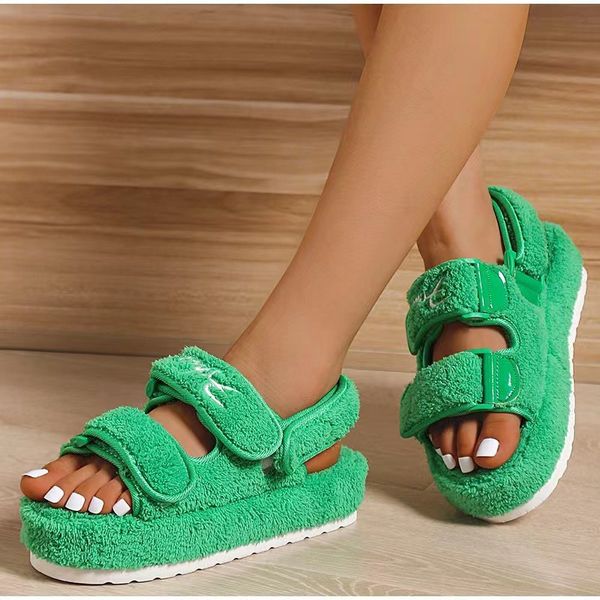 plush sandals for women 2022 new fashion platform shoes retro flat fluffy furry casual shoes female light round toe sandalias, Black
plush sandals for women 2022 new fashion platform shoes retro flat fluffy furry casual shoes female light round toe sandalias, Black