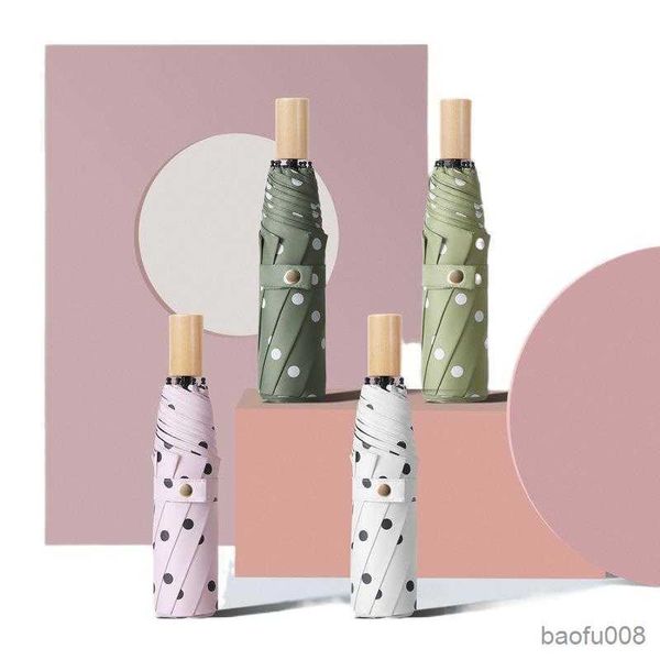umbrellas wooden handle rain umbrella black coating dots umbrellas women men folding sun sunshade parasol r230607
umbrellas wooden handle rain umbrella black coating dots umbrellas women men folding sun sunshade parasol r230607
