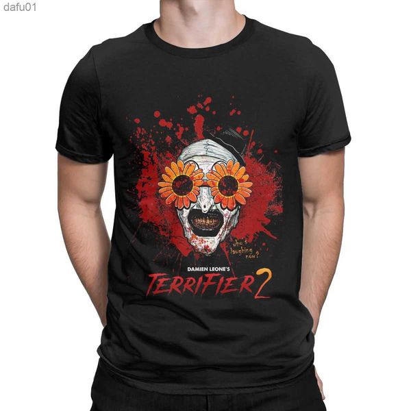 horror movie scary terrifier 2 art the clown sunflower sunglasses horror movie cotton vintage short sleeve 4xl 5xl t-shirt l230520, White;black
horror movie scary terrifier 2 art the clown sunflower sunglasses horror movie cotton vintage short sleeve 4xl 5xl t-shirt l230520, White;black