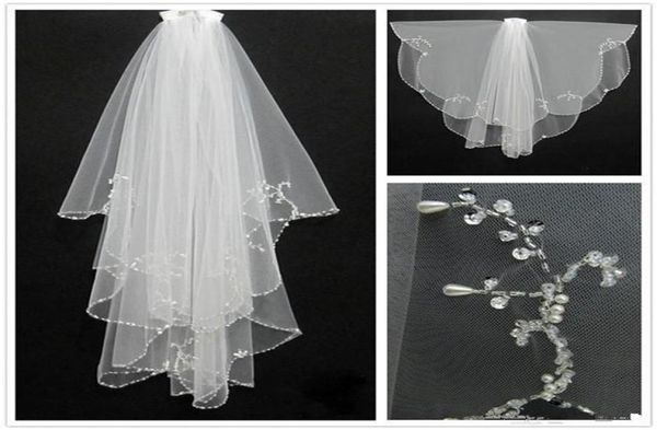 fashion white ivory 2019 short two layers bridal veils wedding accessories beaded edge crystal bridal accesories4705342, Black
fashion white ivory 2019 short two layers bridal veils wedding accessories beaded edge crystal bridal accesories4705342, Black