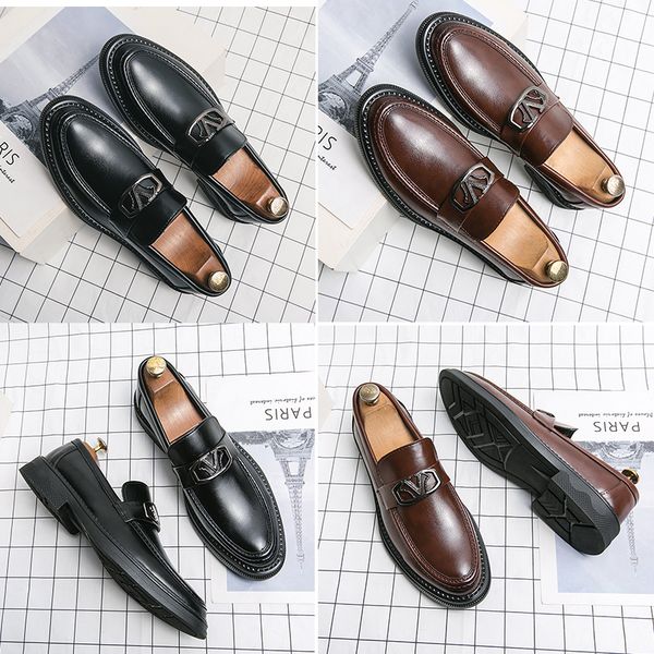 luxury brands new men shoes cowhide loafers casual business shoes classic comfortable slip on gentleman round toe leather shoes size 38-44, Black
luxury brands new men shoes cowhide loafers casual business shoes classic comfortable slip on gentleman round toe leather shoes size 38-44, Black