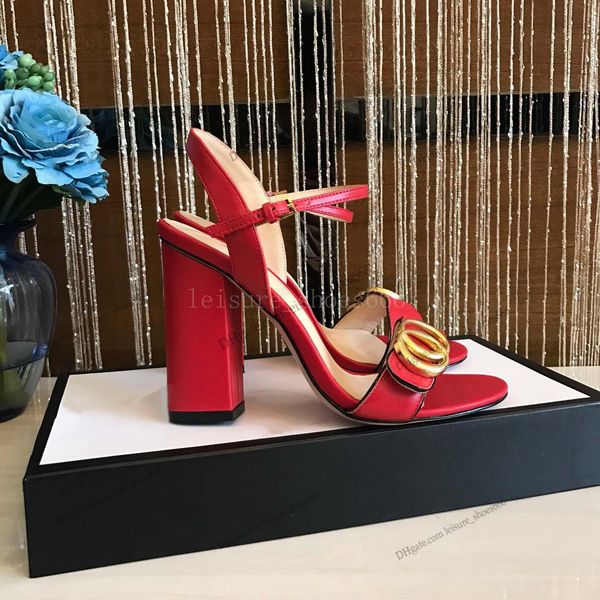 with box classic high heeled 10cm sandals party 100% leather women dance shoe designer heels suede lady metal belt buckle thick heel woman s, Black
with box classic high heeled 10cm sandals party 100% leather women dance shoe designer heels suede lady metal belt buckle thick heel woman s, Black