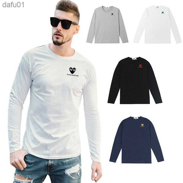 men women long-sleeved heart embroidered letter printingcotton spring autumn o-neck loose casual couple t-shirt l230520, White;black
men women long-sleeved heart embroidered letter printingcotton spring autumn o-neck loose casual couple t-shirt l230520, White;black
