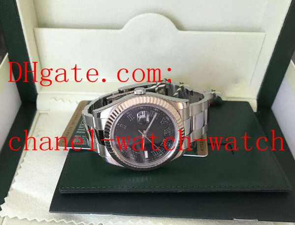 elling men's watch 116334 41mm stainless steel black roman dial asia 2813 movement mechanical automatic mens watches original box, Slivery;brown
elling men's watch 116334 41mm stainless steel black roman dial asia 2813 movement mechanical automatic mens watches original box, Slivery;brown
