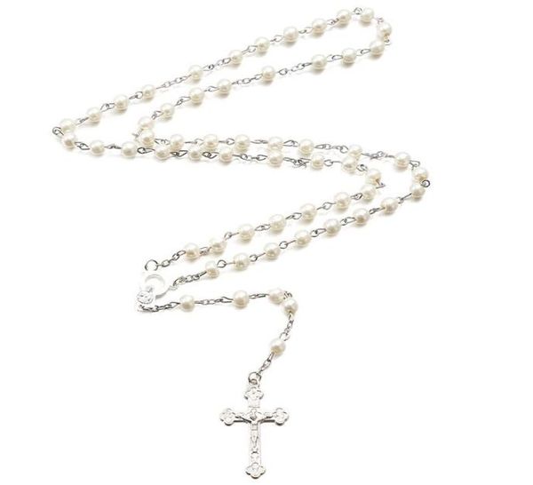 pendant necklaces alloy christian cross rosary simulation pearl bead necklace for women men catholic religious jewelry5290732, Silver
pendant necklaces alloy christian cross rosary simulation pearl bead necklace for women men catholic religious jewelry5290732, Silver