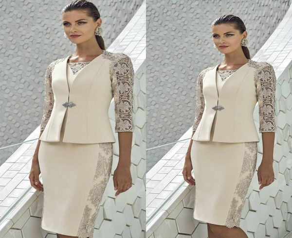 carla ruiz 2019 elegant lace mother of the bride dresses with jacket sheath knee length wedding guest dress arabic short formal pa7755220, Black;red
carla ruiz 2019 elegant lace mother of the bride dresses with jacket sheath knee length wedding guest dress arabic short formal pa7755220, Black;red