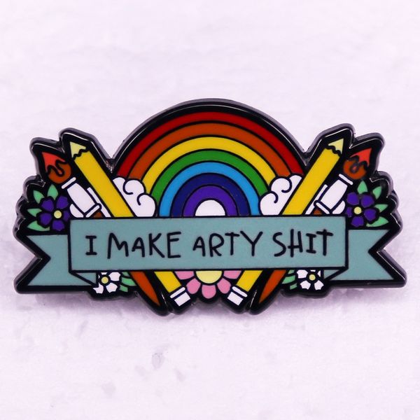 paintbrush rainbow color lgbt art brooch cute anime movies games hard enamel pins collect metal cartoon brooch backpack hat bag collar lapel, Blue
paintbrush rainbow color lgbt art brooch cute anime movies games hard enamel pins collect metal cartoon brooch backpack hat bag collar lapel, Blue