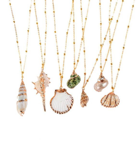 isang new fashion gold plated seashell conch pendant necklace american european 18k gold chain necklace summer beach jewellry7575035, Silver
isang new fashion gold plated seashell conch pendant necklace american european 18k gold chain necklace summer beach jewellry7575035, Silver