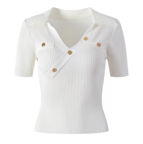 6001 xl 2023 summer sweaters women's pullover sweater pink white striped lapel neck short sleeve brand same style women's yl, White;black
6001 xl 2023 summer sweaters women's pullover sweater pink white striped lapel neck short sleeve brand same style women's yl, White;black