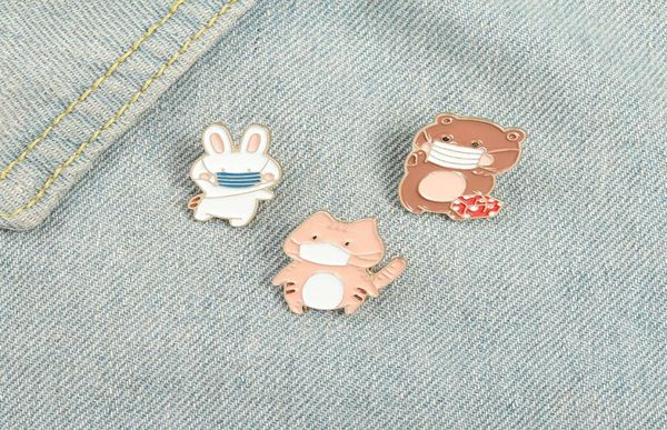funny cute epidemic prevention masks animals enamel pins cartoon colors bear cats rabbits brooches for kids gifts lapel pins cloth7358176, Gray
funny cute epidemic prevention masks animals enamel pins cartoon colors bear cats rabbits brooches for kids gifts lapel pins cloth7358176, Gray