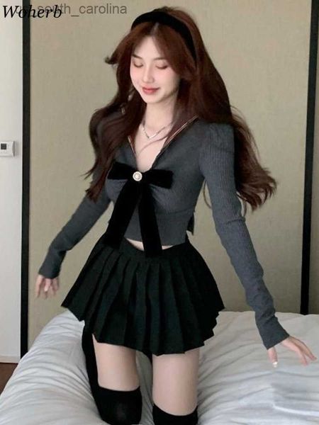 woherb autumn winter y2k women knitting blouse slim sweet bow new korean fashion long sleeve t-shirts chic casual 2023 l230522, White
woherb autumn winter y2k women knitting blouse slim sweet bow new korean fashion long sleeve t-shirts chic casual 2023 l230522, White