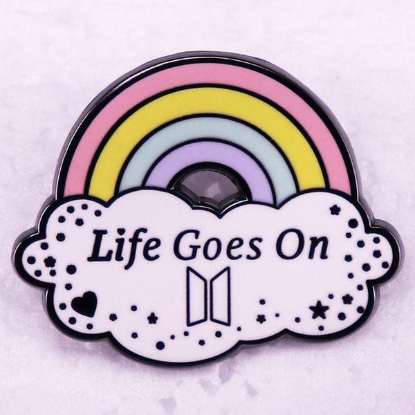 life goes on rainbow lgbt brooch cute anime movies games hard enamel pins collect metal cartoon brooch backpack hat bag collar lapel badges, Blue
life goes on rainbow lgbt brooch cute anime movies games hard enamel pins collect metal cartoon brooch backpack hat bag collar lapel badges, Blue