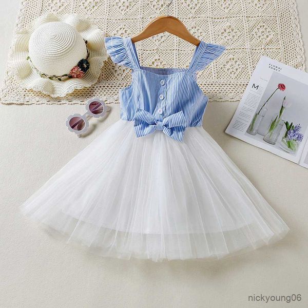 girl's dresses summer girls simple campus style bow striped sling stitching mesh classic dress kids clothes baby r230607, Red;yellow
girl's dresses summer girls simple campus style bow striped sling stitching mesh classic dress kids clothes baby r230607, Red;yellow