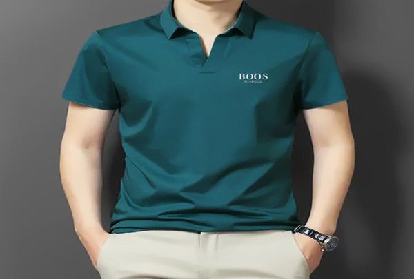 2021 summer vneck lapel thin men039s short sleeve loose solid color tshirt7675017, Black
2021 summer vneck lapel thin men039s short sleeve loose solid color tshirt7675017, Black