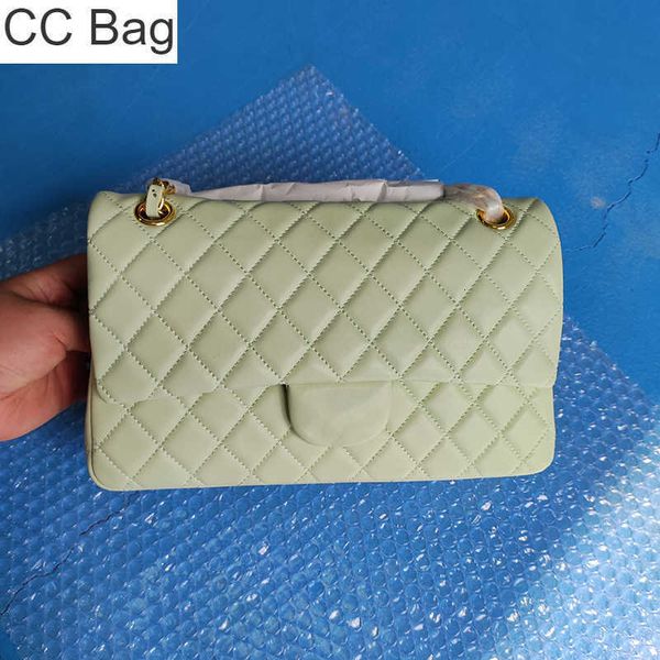 cc bag 9a 25cm classic double flap lambskin quilted green bags gold metal hardware matelasse chain crossbody shoulder purse multi pochette d, White
cc bag 9a 25cm classic double flap lambskin quilted green bags gold metal hardware matelasse chain crossbody shoulder purse multi pochette d, White