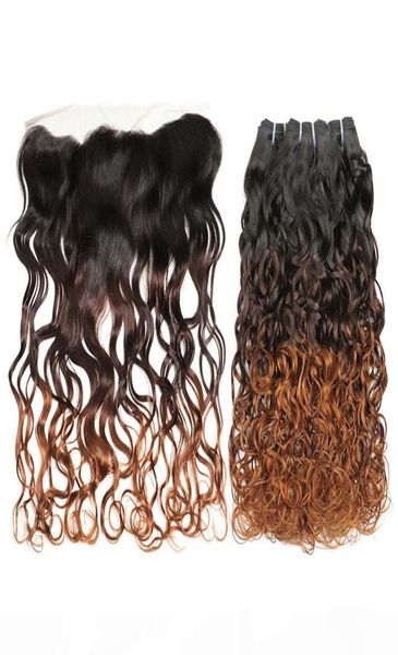 t1b 4 30 ombre lace frontal closure with bundles brazilian water wave weaves 3 bundles with ear to ear lace closure9834270, Black;brown
t1b 4 30 ombre lace frontal closure with bundles brazilian water wave weaves 3 bundles with ear to ear lace closure9834270, Black;brown