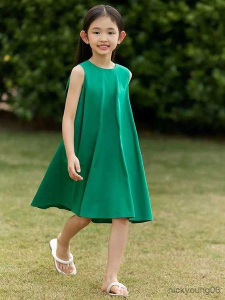 girl's dresses summer girls sleeveless dress with bow children clothing toddler kids solid tank for white casual r230607, Red;yellow
girl's dresses summer girls sleeveless dress with bow children clothing toddler kids solid tank for white casual r230607, Red;yellow