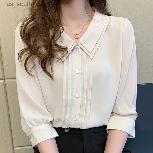 blouse women blusas mujer de moda women blouses summer short sleeve women shirts chiffon blouse shirt women blusa d328 l230522, White
blouse women blusas mujer de moda women blouses summer short sleeve women shirts chiffon blouse shirt women blusa d328 l230522, White