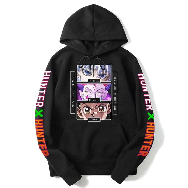 print customize design fashion new design stamping anime men's hoodies sweatshirts men hoodies yta, Black