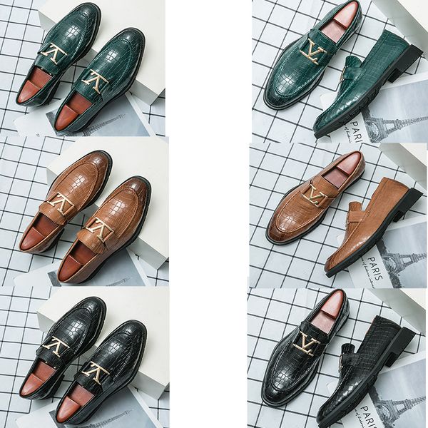 luxury brands loafers men shoes metal buckle pointed head wedding shoes fashion classic office professional comfortable casual shoes size 38, Black
luxury brands loafers men shoes metal buckle pointed head wedding shoes fashion classic office professional comfortable casual shoes size 38, Black