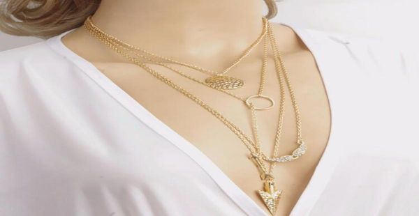 vintage pendants necklaces women fashion bohemia gold plated alloy arrowwings 4layer clavicle chain necklace7851621, Silver
vintage pendants necklaces women fashion bohemia gold plated alloy arrowwings 4layer clavicle chain necklace7851621, Silver