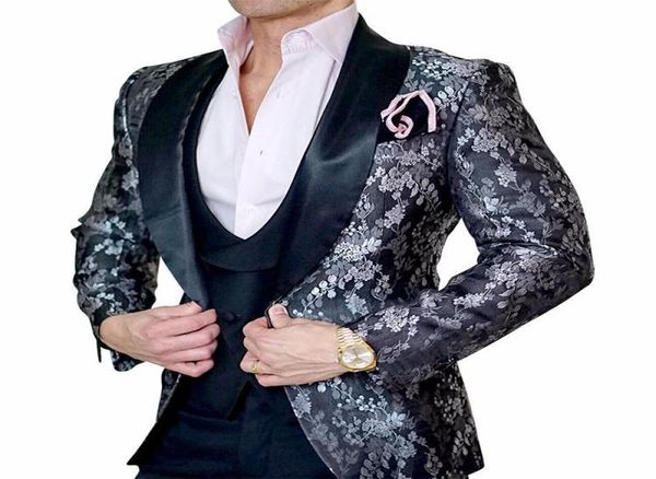 2020 black floral paisley tuxedos british style dinner jacket shawl lapel custom made mens suit slim fit blazer wedding suits for 8664502, Black;gray
2020 black floral paisley tuxedos british style dinner jacket shawl lapel custom made mens suit slim fit blazer wedding suits for 8664502, Black;gray
