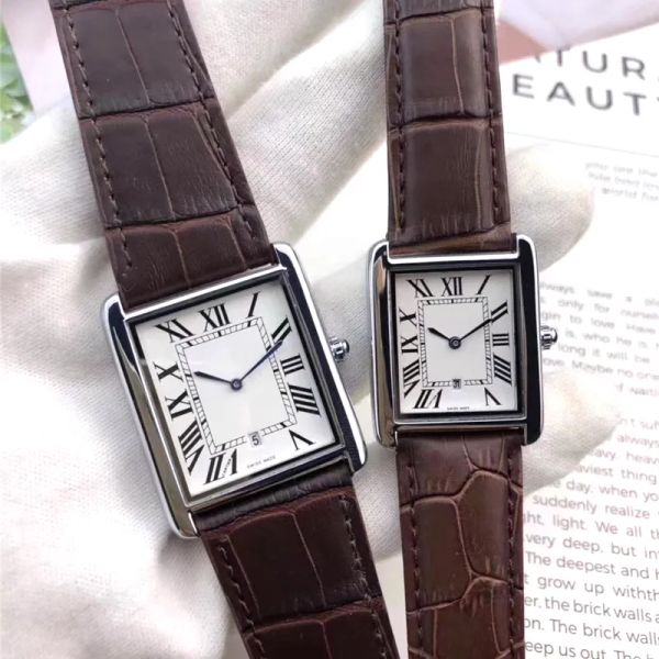 brand men and women watches square case leather strap quartz movement auto date fashion brand women dress watch designer clock wholesale, Slivery;brown
brand men and women watches square case leather strap quartz movement auto date fashion brand women dress watch designer clock wholesale, Slivery;brown