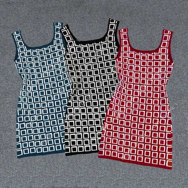 casual dresses designer dress womens knitted vest skirt letter print summer fashion sleeveless skirts, Black;gray
casual dresses designer dress womens knitted vest skirt letter print summer fashion sleeveless skirts, Black;gray