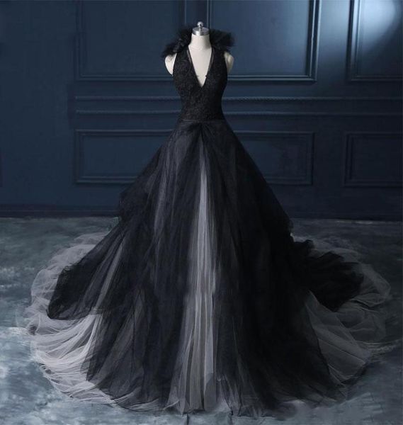 vintage 2021 black and white ivory wedding dress gothic v neck sleeveless lace appliques tulle skirt bridal gowns ruffles vestidos5552610
vintage 2021 black and white ivory wedding dress gothic v neck sleeveless lace appliques tulle skirt bridal gowns ruffles vestidos5552610