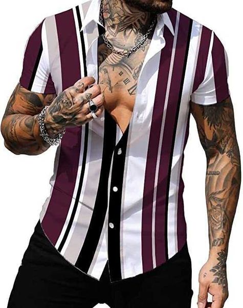 short sleeve men's party button down shirts casual business striped printed shirts nxh, White;black
short sleeve men's party button down shirts casual business striped printed shirts nxh, White;black