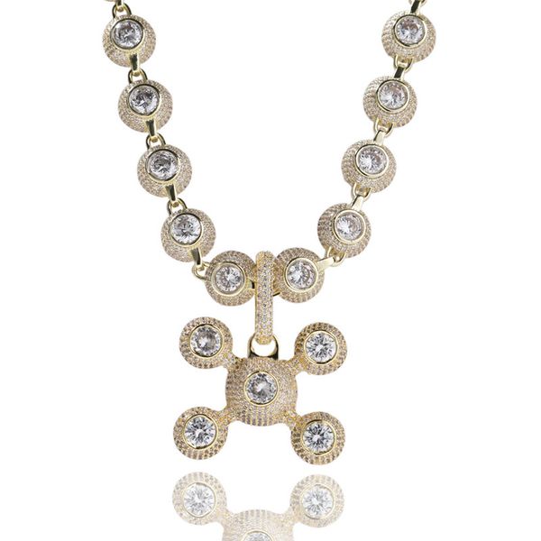 round zircon necklace iced out bling chain gold silver plated hip hop jewelry for men women
round zircon necklace iced out bling chain gold silver plated hip hop jewelry for men women