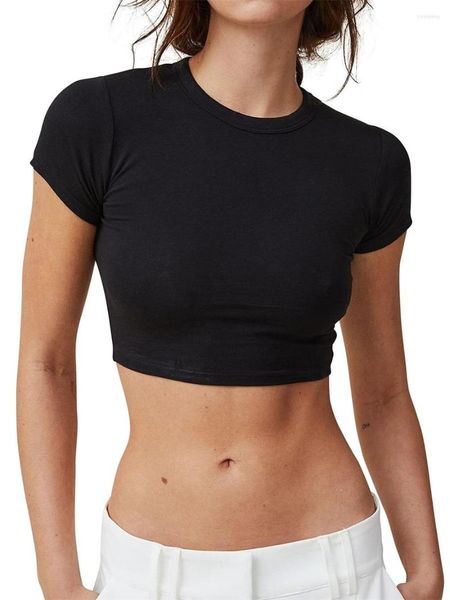 women's tanks womens crew neck solid color stretchy slim fit t-shirt scoop short sleeve cropped summer y2k basic clothes, White
women's tanks womens crew neck solid color stretchy slim fit t-shirt scoop short sleeve cropped summer y2k basic clothes, White