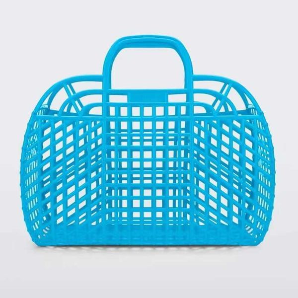 club 2023 spring jelly bag handheld eco friendly vegetable basket woven hollow bag 230607