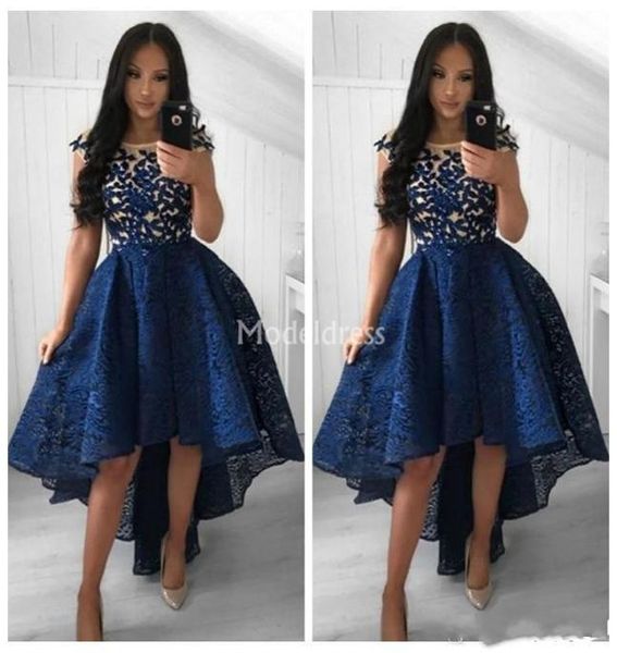 stylish lace homecoming dresses 2020 highlow sheer neck sleeveless formal prom party gowns appliques elegant cocktail dresses cus8126433, Blue;pink
stylish lace homecoming dresses 2020 highlow sheer neck sleeveless formal prom party gowns appliques elegant cocktail dresses cus8126433, Blue;pink