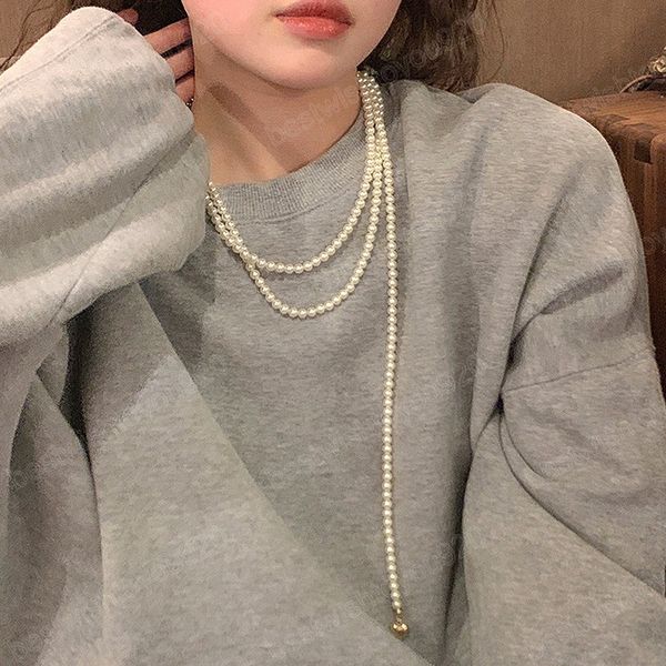multi-layer pearl necklaces women pendant necklaces o-chain pearl simple punk pearl long collarbone chain female jewelry gifts, Silver
multi-layer pearl necklaces women pendant necklaces o-chain pearl simple punk pearl long collarbone chain female jewelry gifts, Silver