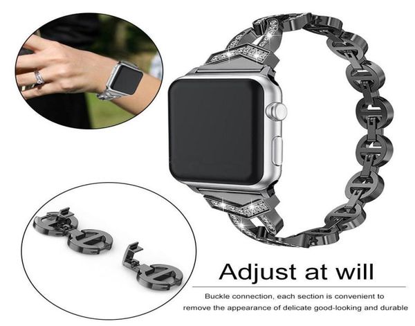 luxury stainless steel replacement watch bands for apl watch 38mm 42mm diamond bracelet metal buckle strap for i watch series 5 4 3722181, Black;brown
luxury stainless steel replacement watch bands for apl watch 38mm 42mm diamond bracelet metal buckle strap for i watch series 5 4 3722181, Black;brown