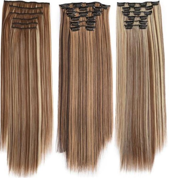 6pcslot clip in staright hair weave blonde black color 8 6 4inch synthetic hair extensions2800678, Black;brown
6pcslot clip in staright hair weave blonde black color 8 6 4inch synthetic hair extensions2800678, Black;brown