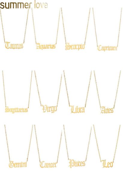 handmade personalized old english zodiac necklaces custom gold initial necklace for women girls jewelry birthday jewelry gifts8184953, Silver
handmade personalized old english zodiac necklaces custom gold initial necklace for women girls jewelry birthday jewelry gifts8184953, Silver