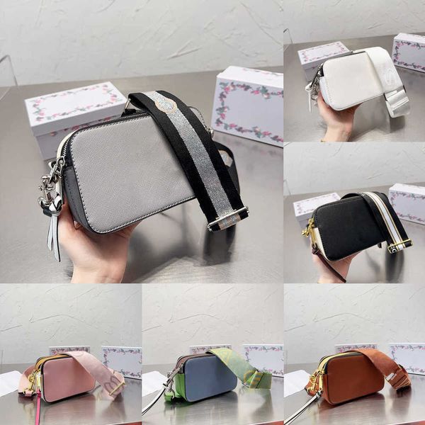 designer bag snapscamera bag handbag women crossbody bags leather double zip color matching fashion wide strap shoulder bags 230607
designer bag snapscamera bag handbag women crossbody bags leather double zip color matching fashion wide strap shoulder bags 230607